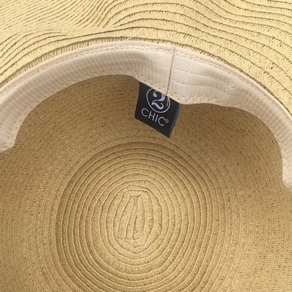 *DO NOT DISTURB Vacation Sun Straw Floppy Brim Hat - Picture 7 of 8